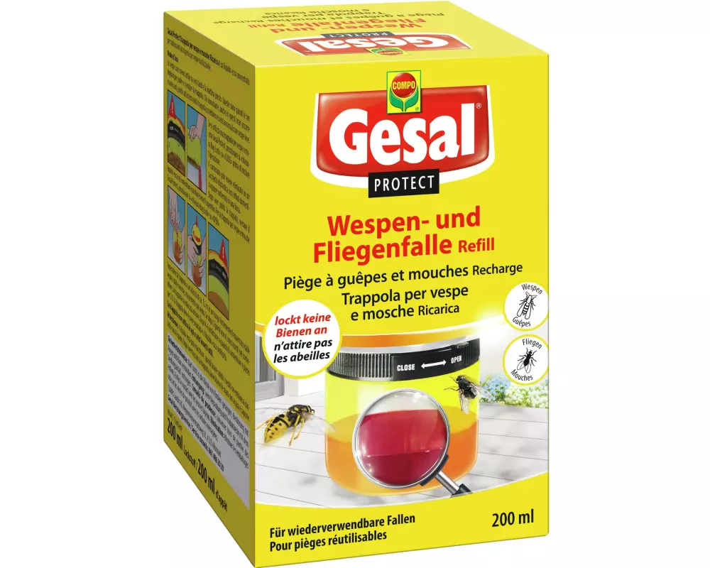 Gesal Protect Wespen- und Fliegenfalle Refill 200 ml