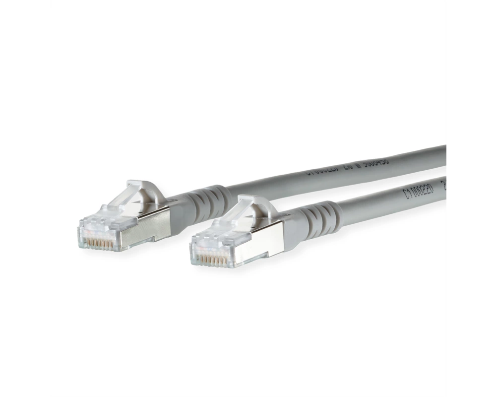 METZ CONNECT Patchkabel Cat.6A AWG 26, LSOH, grau, 6 m