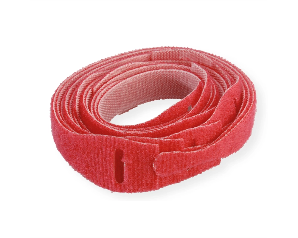 VELCRO ONE-WRAP Strap Klettband mit Lasche, 10Stk., rot, 20 cm