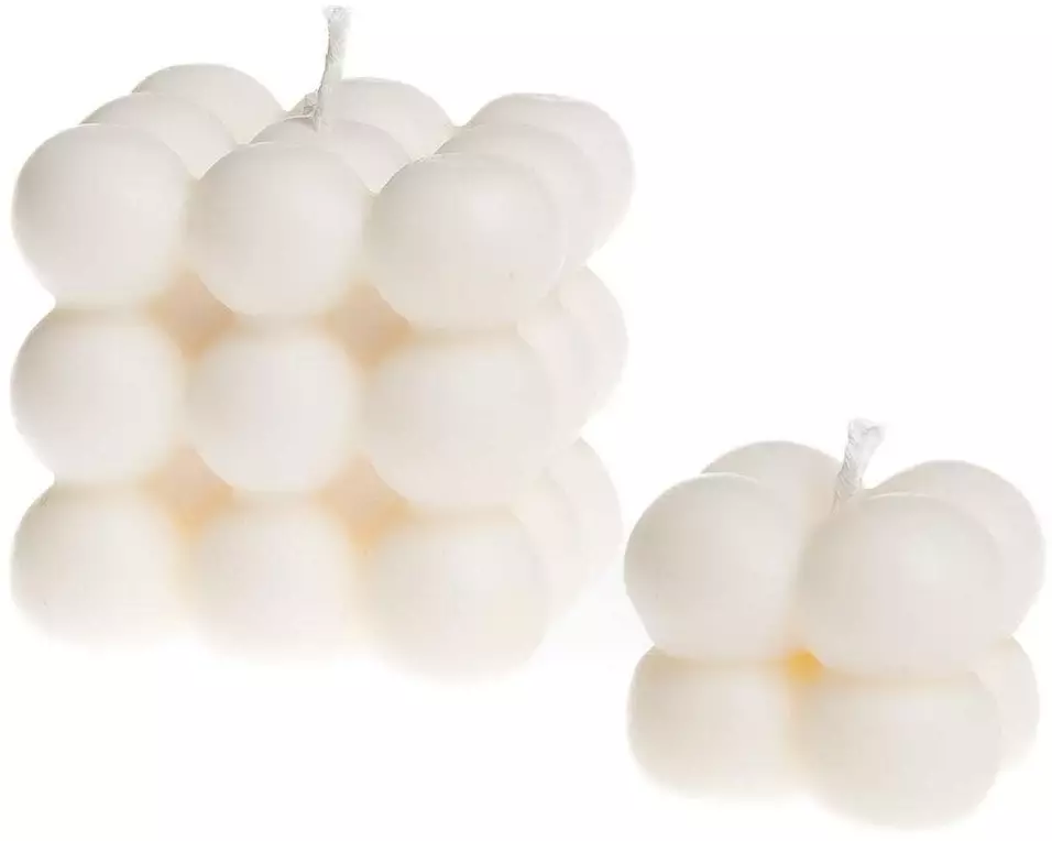 santabarbara THE LABEL Kerzenset Bubble S 2 Stück, Crème