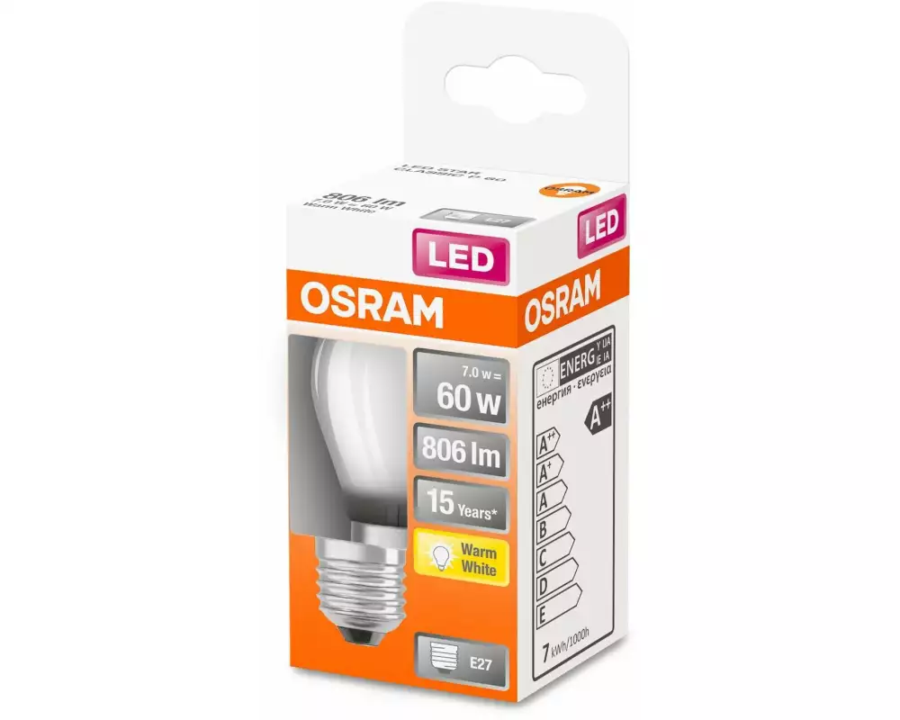 OSRAM Lampe Star Retrofit, 5.5 W, E27 Warmweiss (WW)