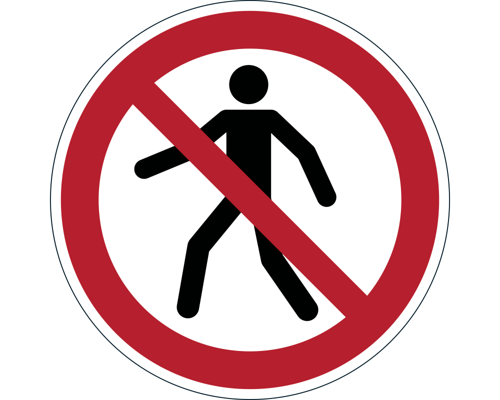 DURABLE Symbol -Fussgänger Verboten 173203
