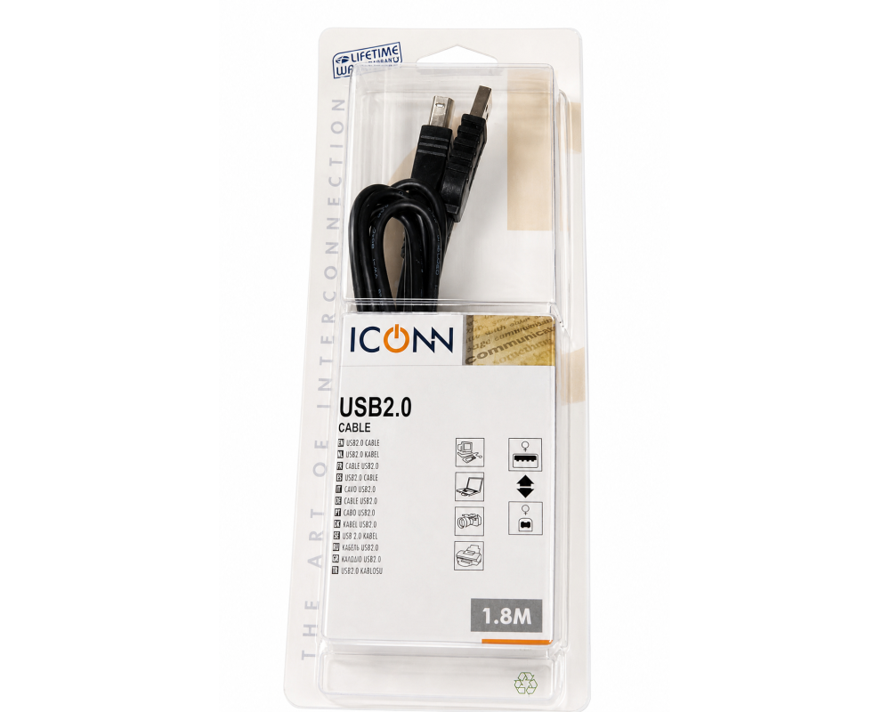 NEUTRAL USB-/IEEE 1394-Kabel 1.8m USB-AMBM-1.8 schwarz