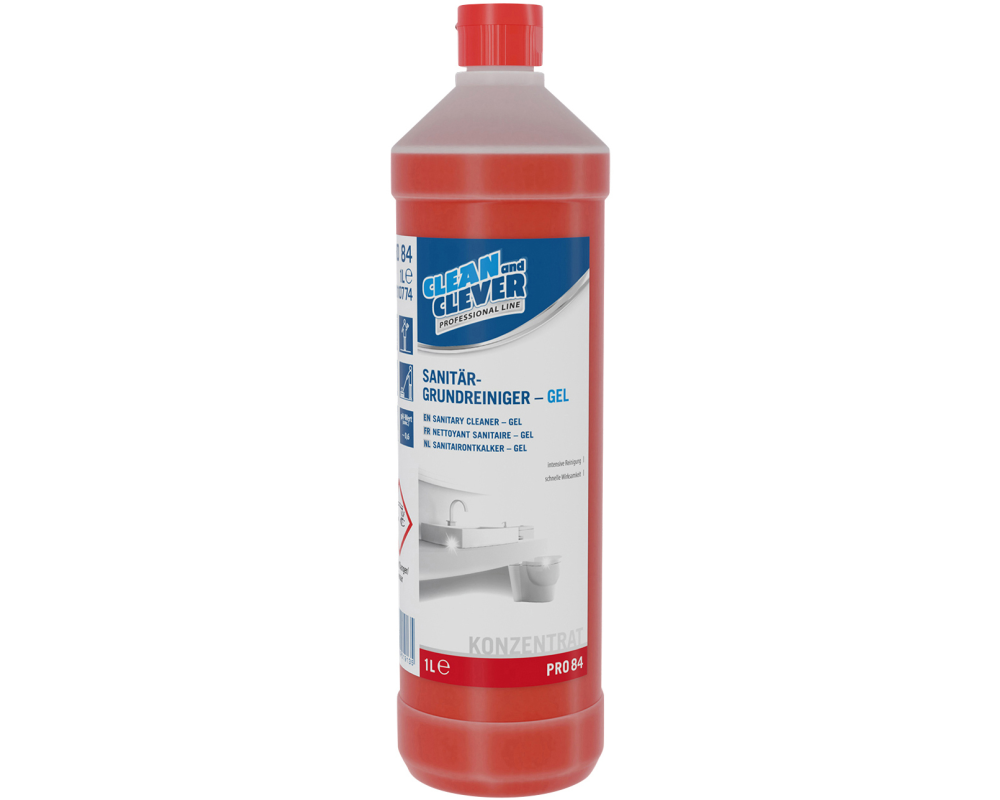 CLEAN AND CLEVER Sanitär-Grundreiniger 1lt 37595 PRO84
