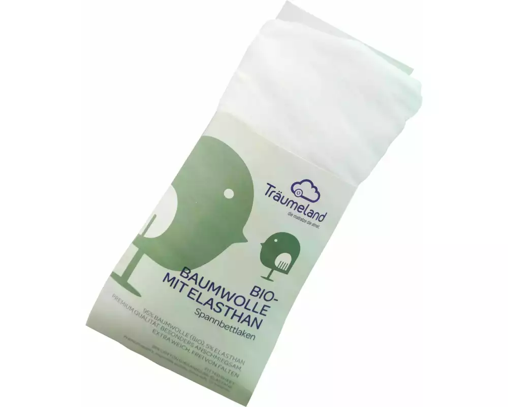 Träumeland Fix-Leintuch Weiss 90 x 200 cm