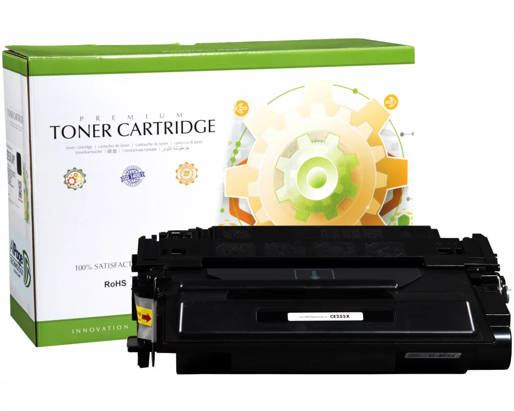 STATIC Toner cartridge compatible with HP CE255X black/Canon 3482B002 black High Capacity compatible 12.500 pages