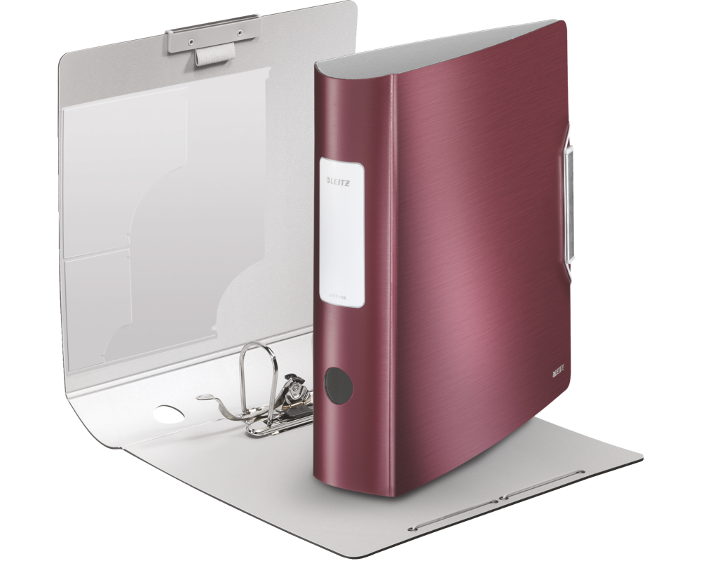LEITZ Ordner Style Active 180° 8cm 11080028 weinrot A4