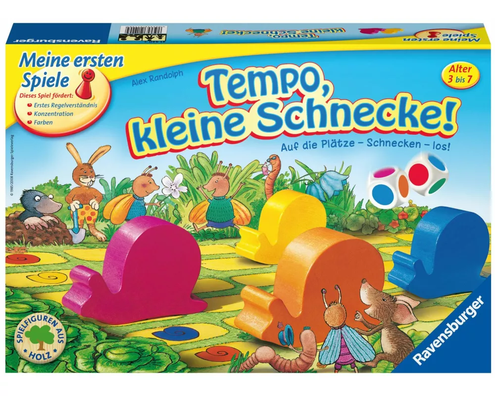Tempo, kleine Schnecke! - Kinderspiel ab 3 Jahre