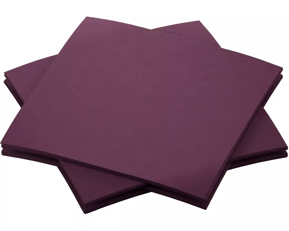Duni Cocktailservietten 20 cm x 20 cm, 180 Stück, Violett