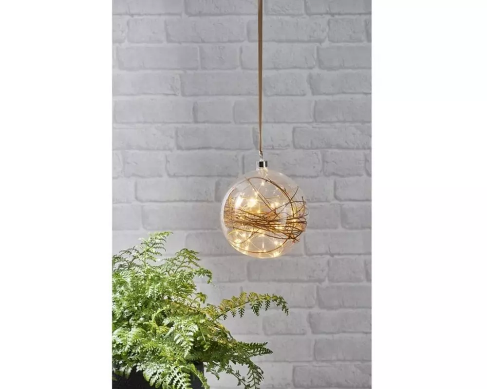 Star Trading Weihnachtskugel Glow, 40 LED, 20 cm, indoor