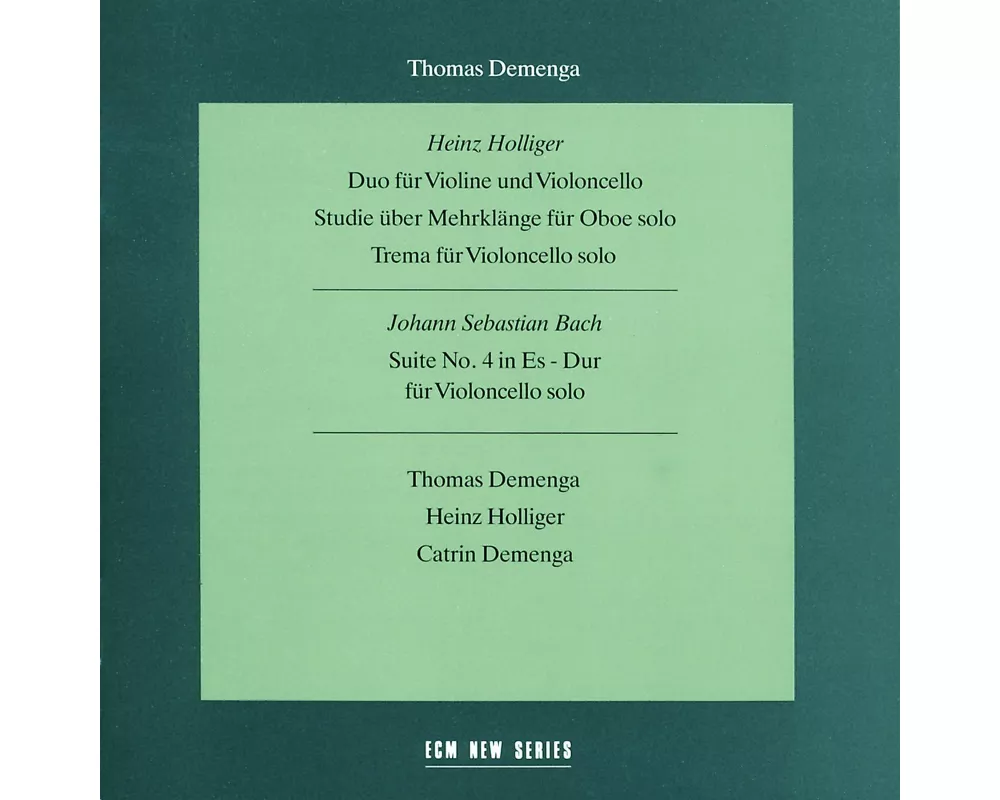 Musik Von Bach Und Holliger
