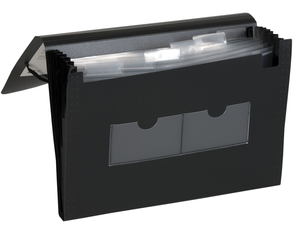 DUFCO Expanding File A4 51500.03691 schwarz 6 Fächer