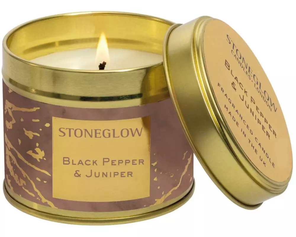 Stoneglow Duftkerze Black Pepper & Juniper 135 g