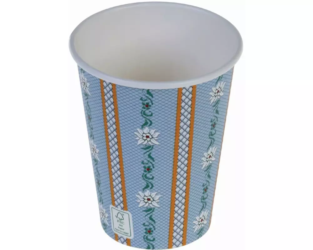 Naturesse Einwegbecher Kraft 300 ml 50 Stück, Hellblau