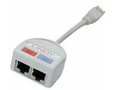 LINDY UTP Port Doubler, 2 x 10/100Base-T to 1 Port