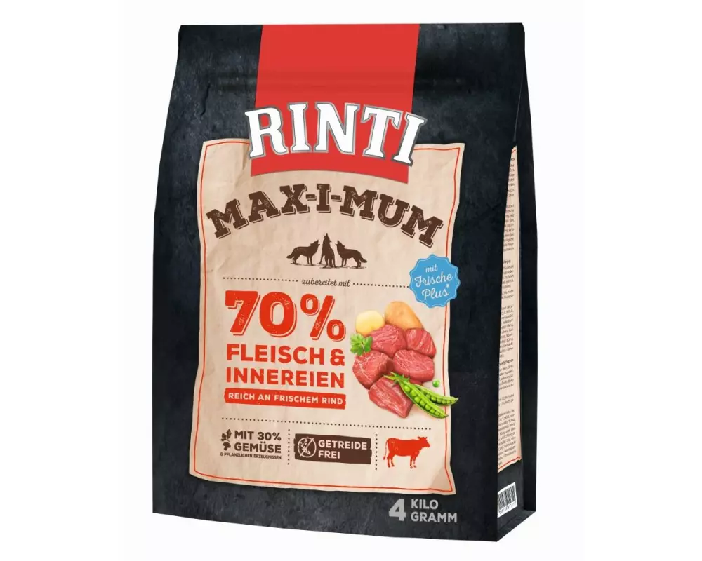 Rinti Trockenfutter Max-i-mum Rind, 4 kg
