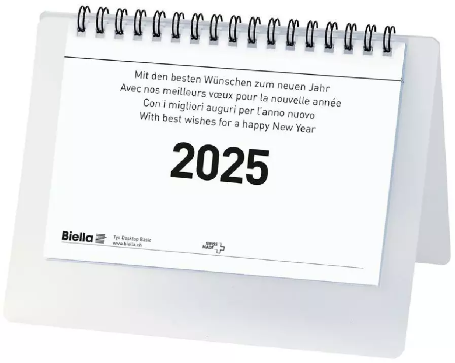 Biella Pultkalender Desktop Basic 2025
