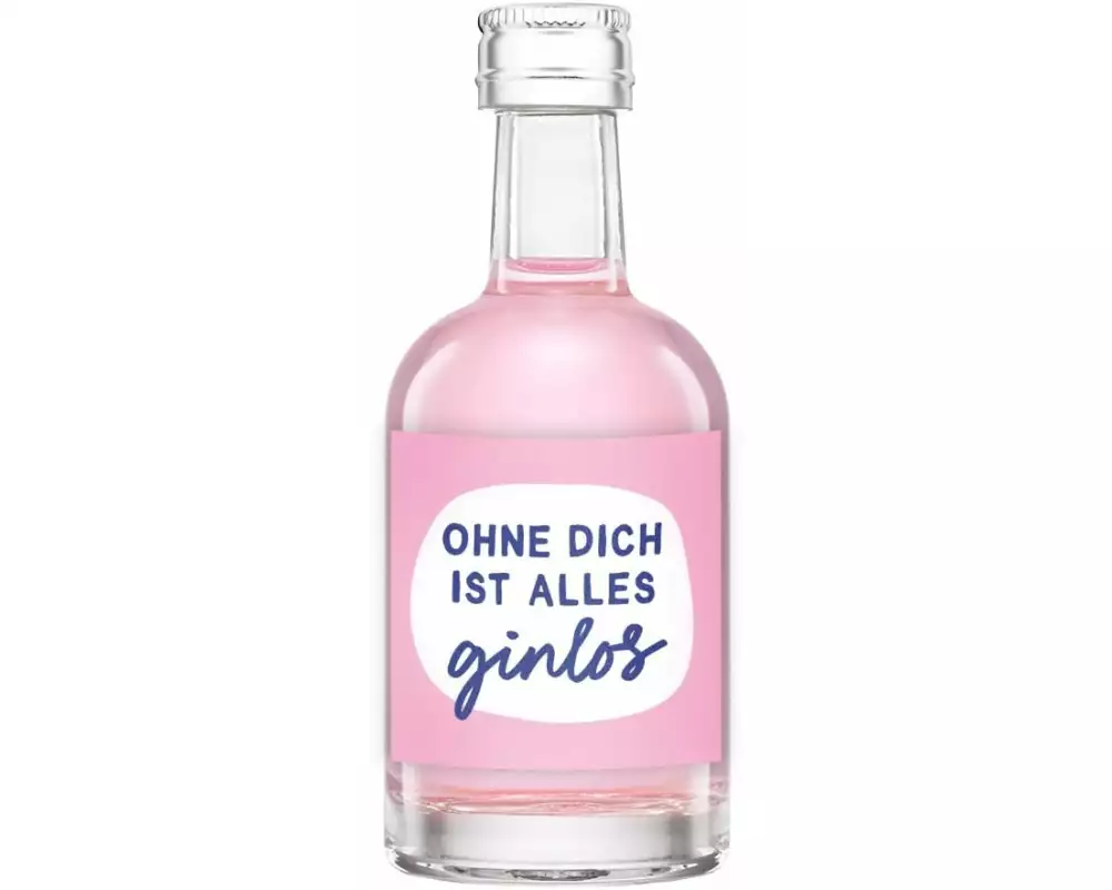 Grafik Werkstatt Gin Ohne dich ist alles ginlos 50 ml