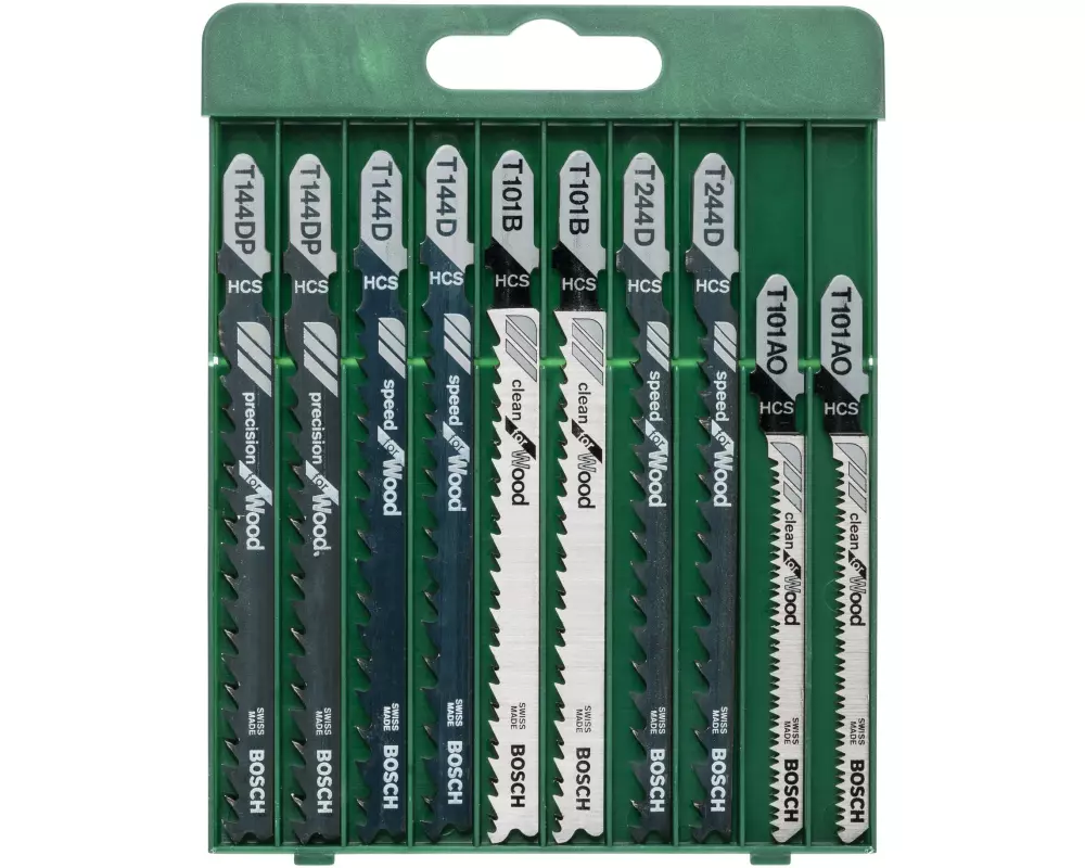 Bosch Stichsägeblätter-Set Holz, 10-teilig