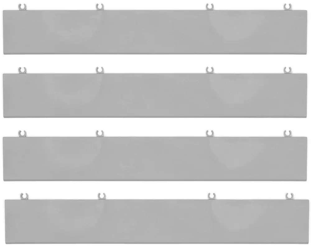 Bergo Bodenfliesen Abschlussrampe zu Unique Grau, 4 Stück
