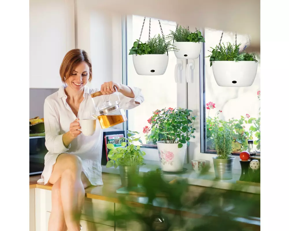 relaxdays Blumenampel L/M/XL 3er Set