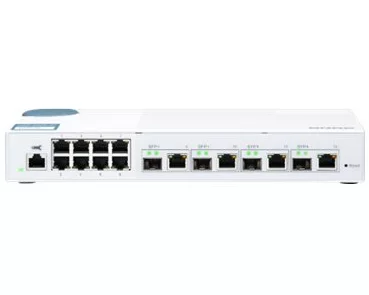 QNAP QSW-M408-4C 8 port 1Gbps 4 port 10G SFP+/ NBASE-T Combo Web Management Switch