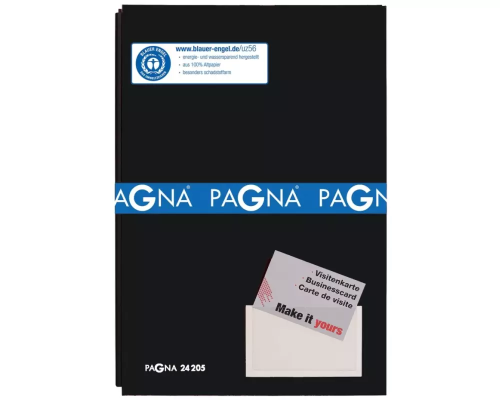 Pagna Unterschriftenmappe Color mit 20 Fächer, Schwarz