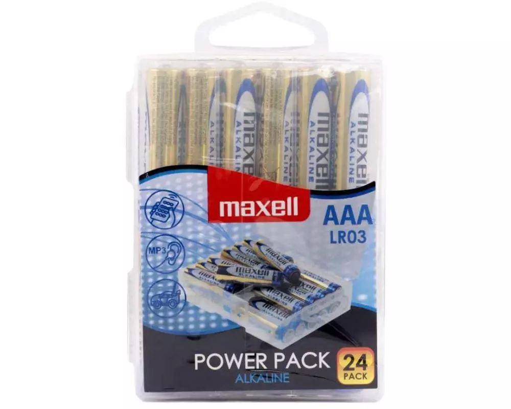 Maxell Europe LTD. Batterie Alkaline AAA , 24 Stück