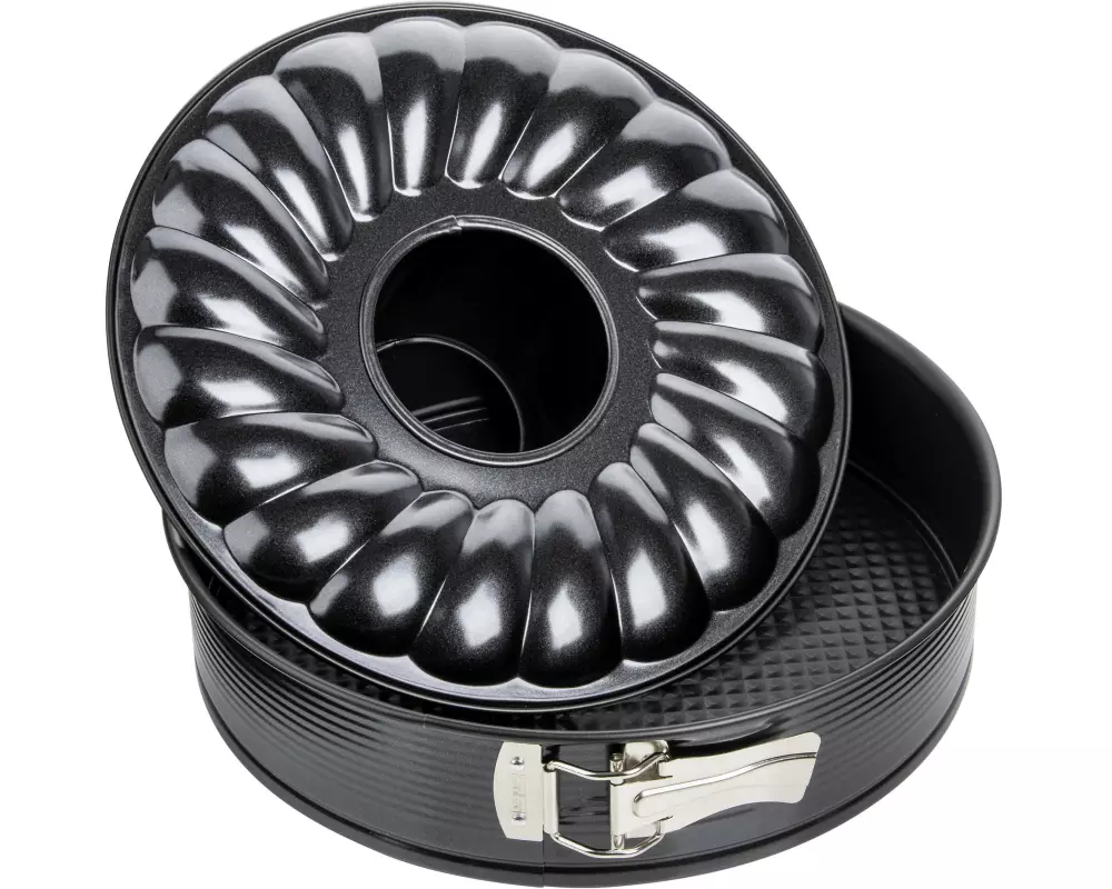 Zenker Springform Black Metallic mit 2 Böden, Ø 28 cm
