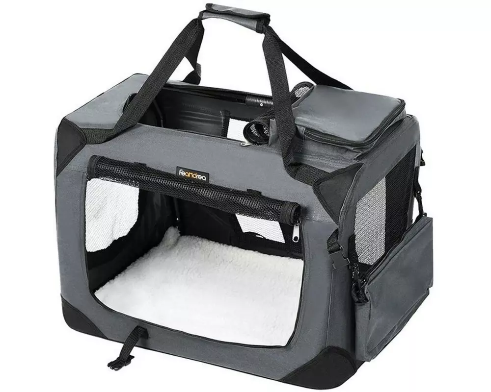 Feandrea Transportbox für Hunde & Katzen S