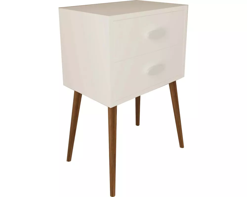 VCM Nachttisch Singol XXL 45 x 70 cm, Weiss