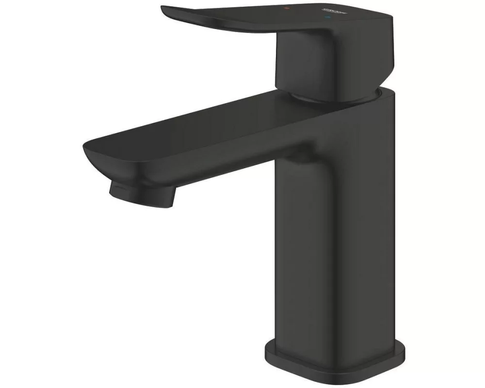 GROHE Dice S Mattschwarz mit Ablaufgarnitur
