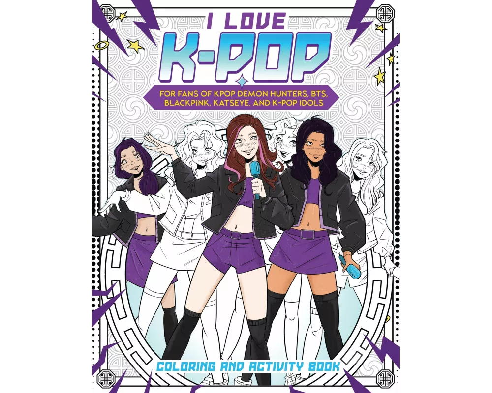 I Love K-Pop Coloring and Activity Book