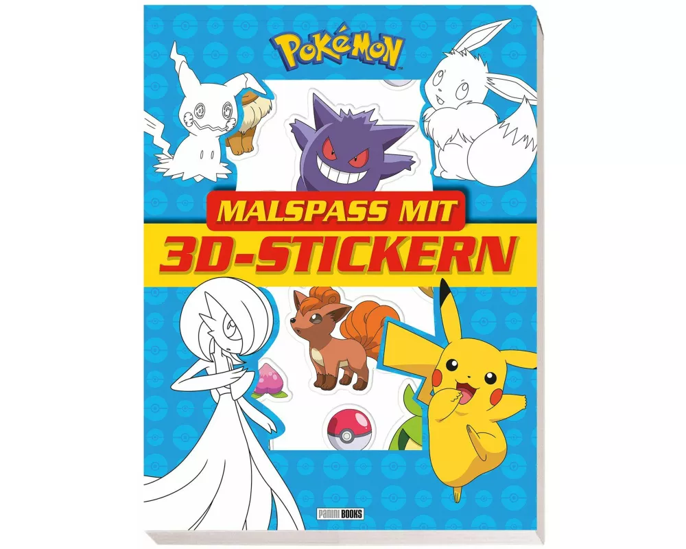 Pokémon: Malspaß mit 3D-Stickern