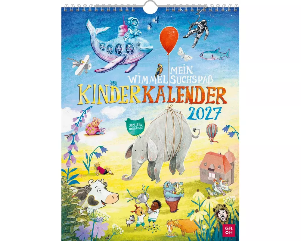 Wandkalender 2027: Mein Wimmel-Suchspaß Kinderkalender