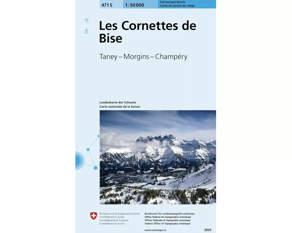 471S Les Cornettes de Bise Schneesportkarte