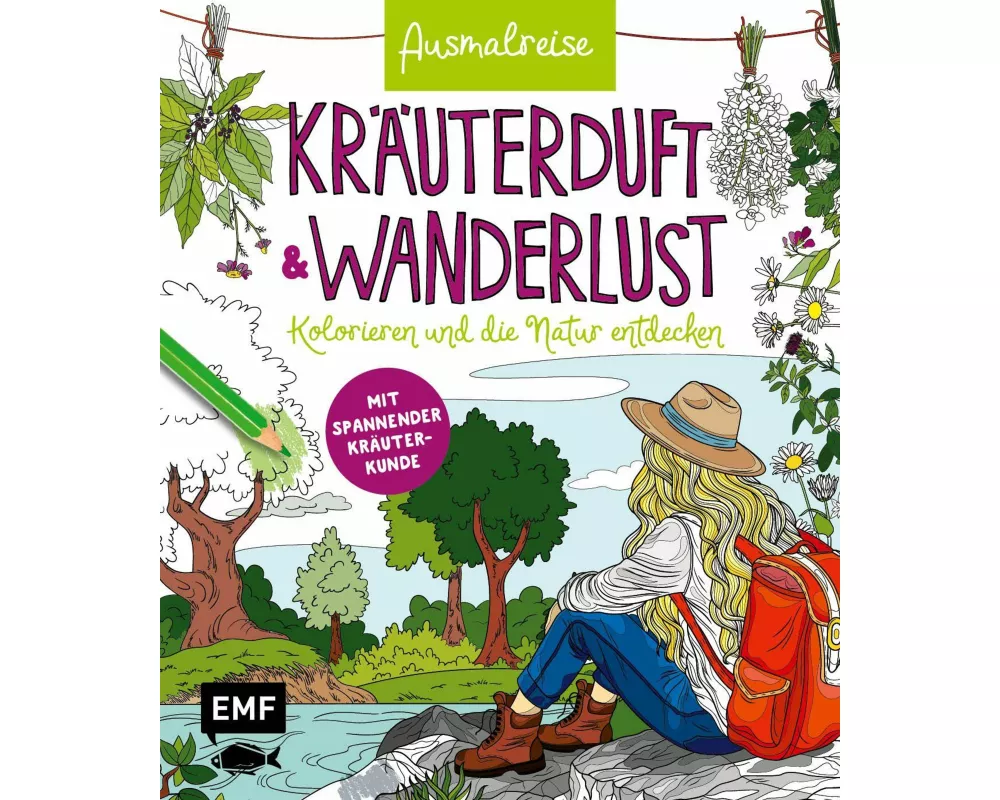 Ausmalreise Kräuterduft und Wanderlust