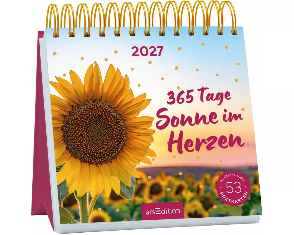 Postkartenkalender 365 Tage Sonne im Herzen 2027