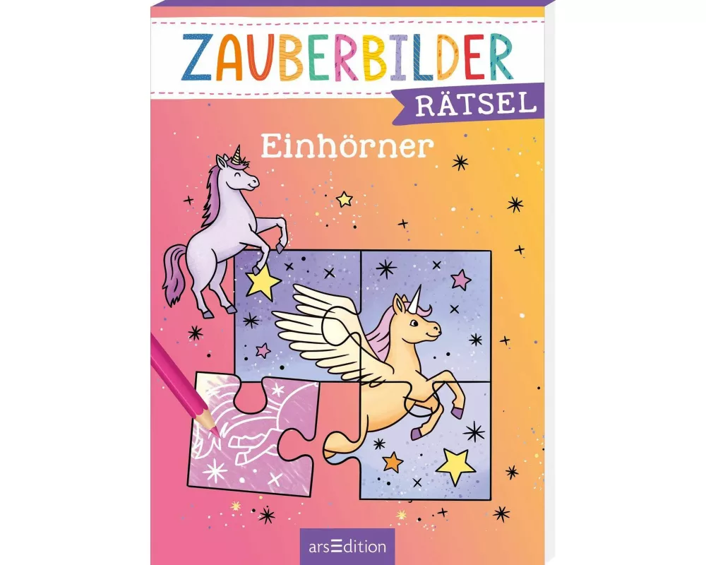 Zauberbilder-Rätsel – Einhörner