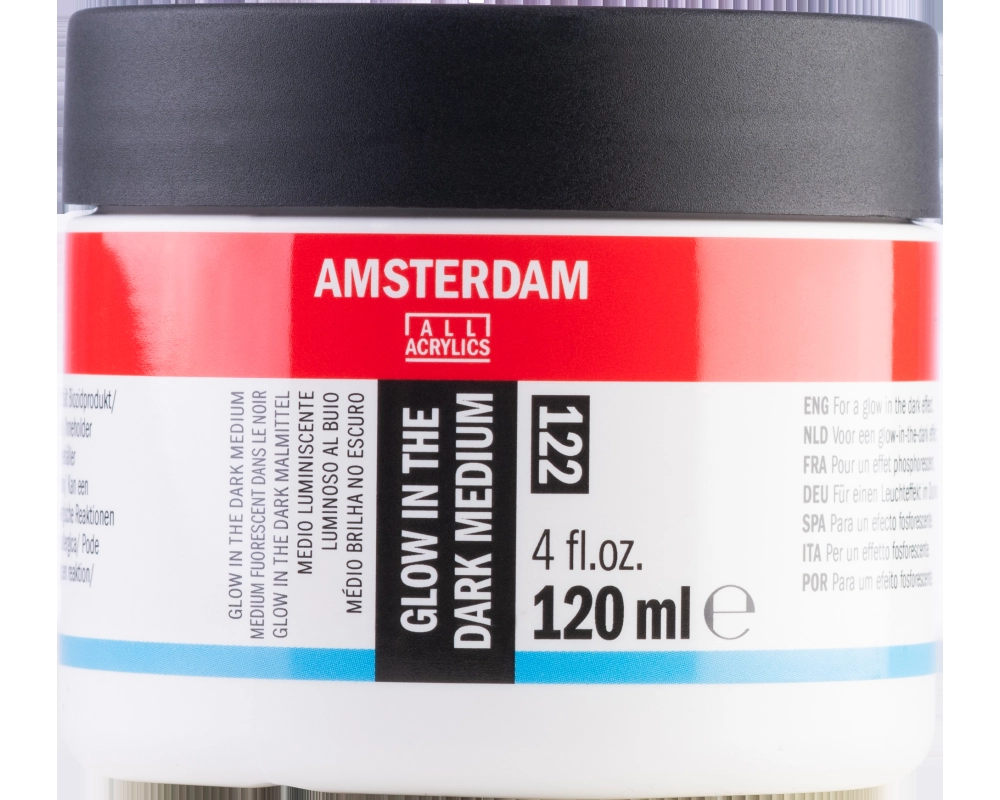 AMSTERDAM Malmittel 120ml 24093122 Glow in the dark 122