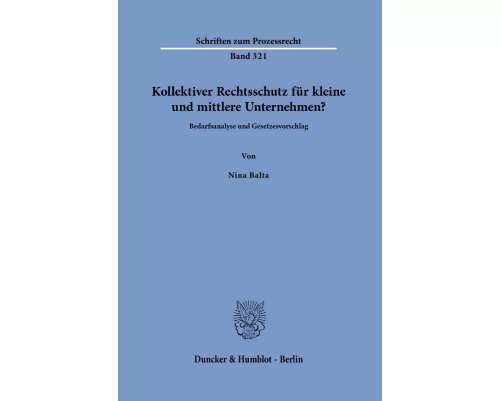 Kollektiver Rechtsschutz für kleine und mittlere Unternehmen?