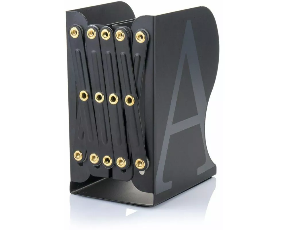 MyLibrary Flexibles A-Z Metall-Buchregal (schwarz)