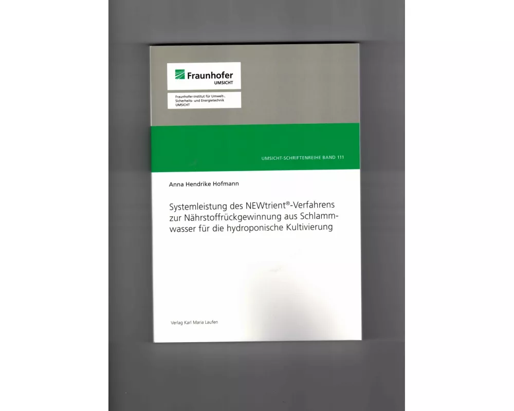 Systemleistung des NEWtrient-Verfahrens zur Nährstoffrückgewinnung aus Schlammwasser für die hydroponische Kultivierung