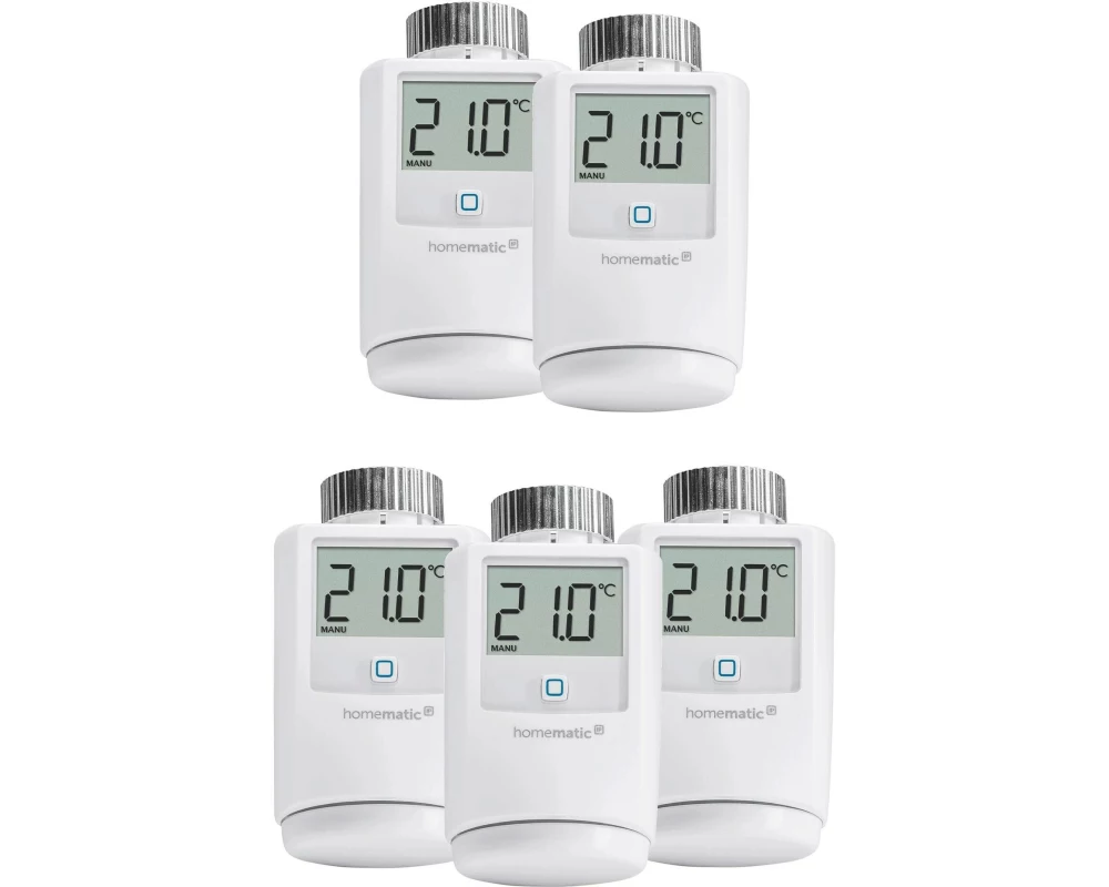 Homematic IP Smart Home 5 x Heizkörperthermostat Kit