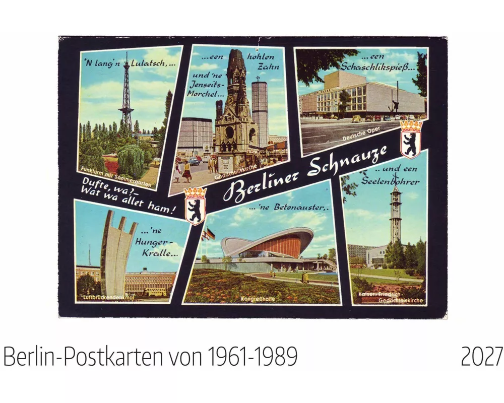 Berlin Postkarten 1961-1989 Kalender 2027