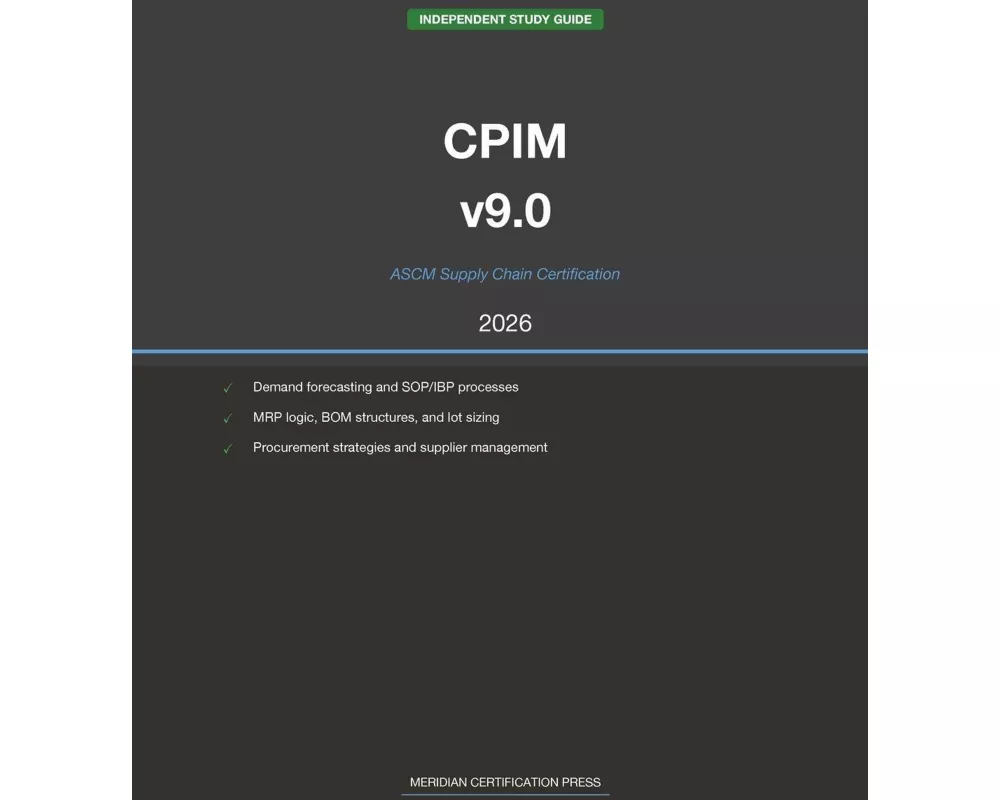 ASCM CPIM v9.0 Supply Chain Study Guide 2026