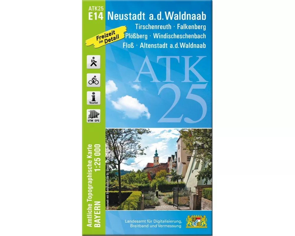 ATK25-E14 Neustadt a.d.Waldnaab (Amtliche Topographische Karte 1:25000, Freizeit im Detail)