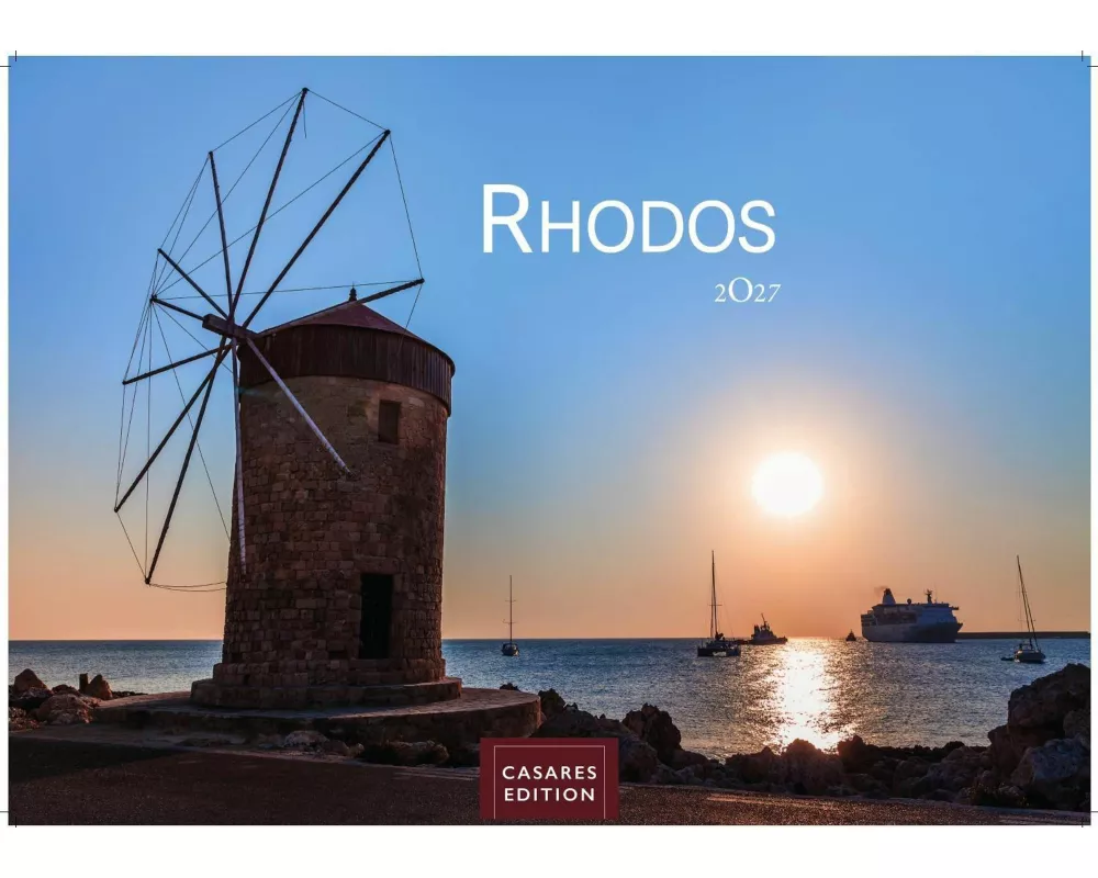 Rhodos Kalender 2027 - Wandkalender | Fotokalender Griechenland 24x35cm, Premium Qualität, Urlaub, Ferien, Reise & Lifestyle - Perfekt für Rodos Fans