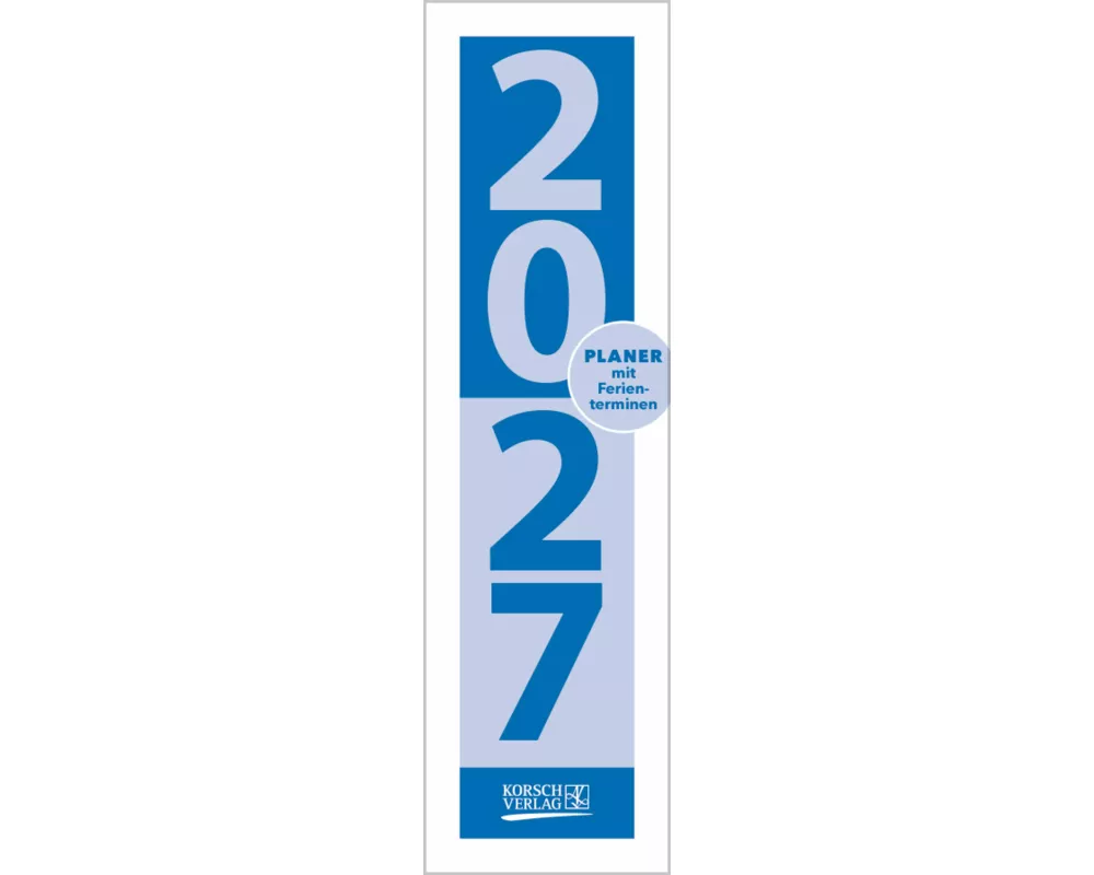 Streifenplaner Mini Blau 2027