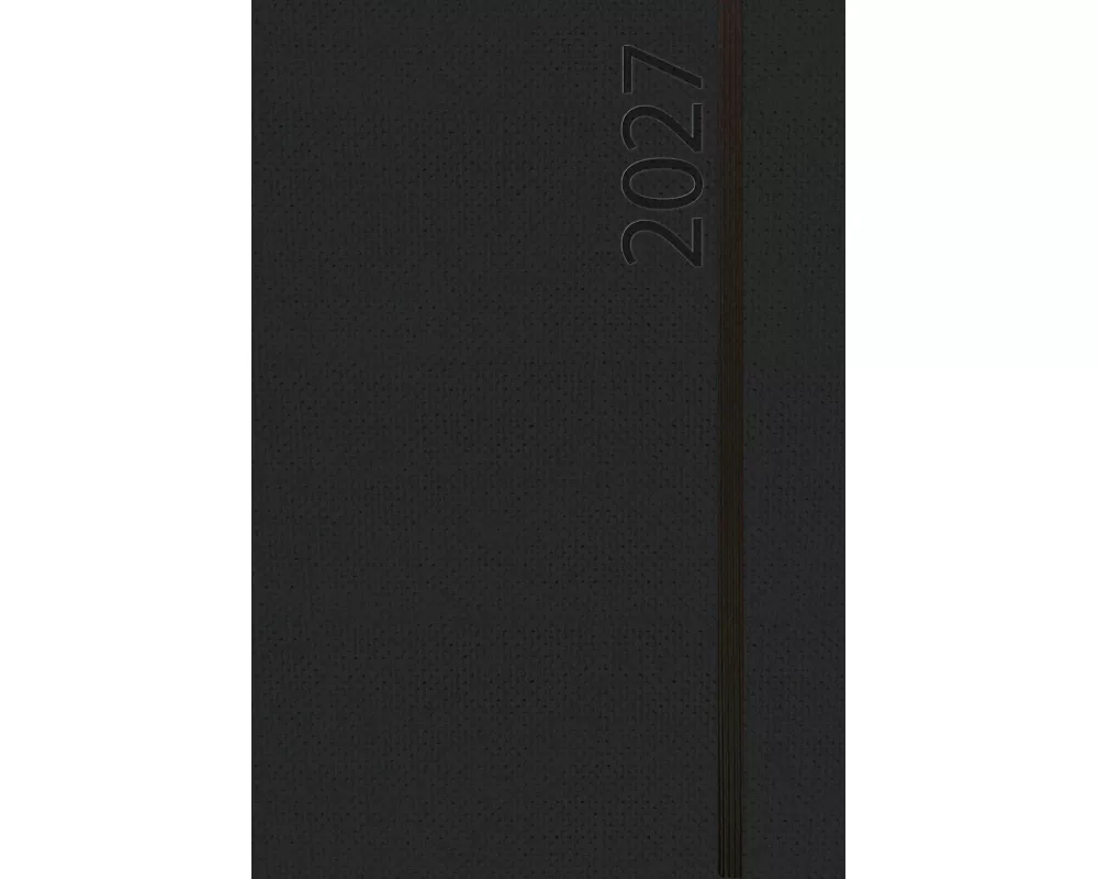 Buchkalender Wochentimer Spirale schwarz 2027